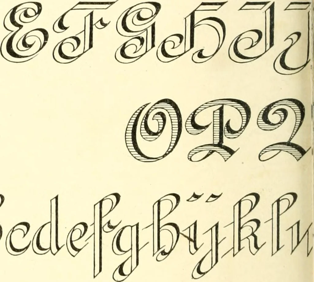 An illustration from A textbook on lettering and sign painting, 1902, leaf 297