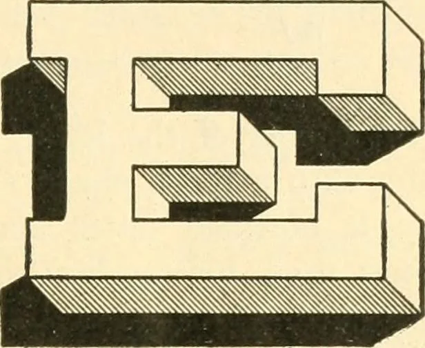 An illustration from A textbook on lettering and sign painting, 1902, leaf 32