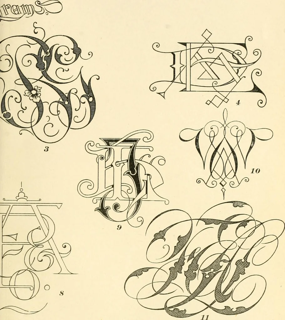 An illustration from A textbook on lettering and sign painting, 1902, leaf 344