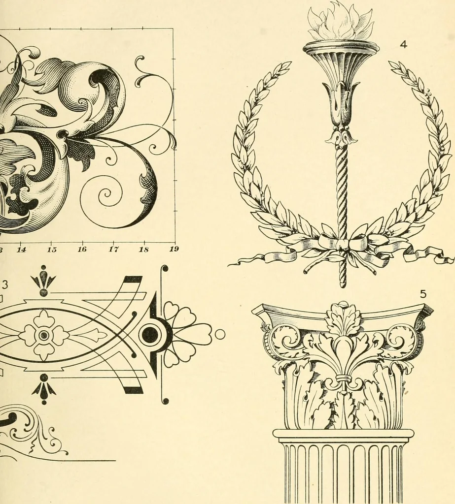 An illustration from A textbook on lettering and sign painting, 1902, leaf 356