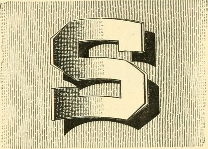 An illustration from A textbook on lettering and sign painting, 1902, leaf 38