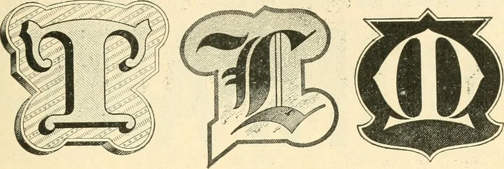 An illustration from A textbook on lettering and sign painting, 1902, leaf 44