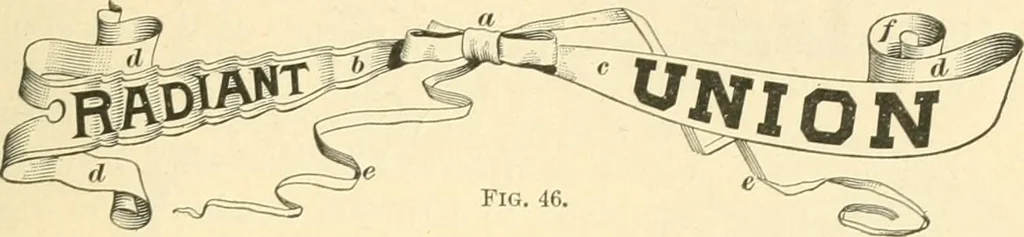 An illustration from A textbook on lettering and sign painting, 1902, leaf 50
