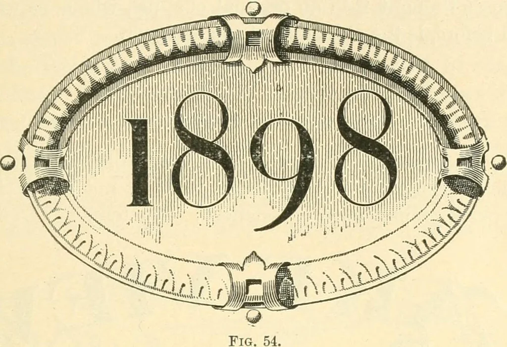 An illustration from A textbook on lettering and sign painting, 1902, leaf 54