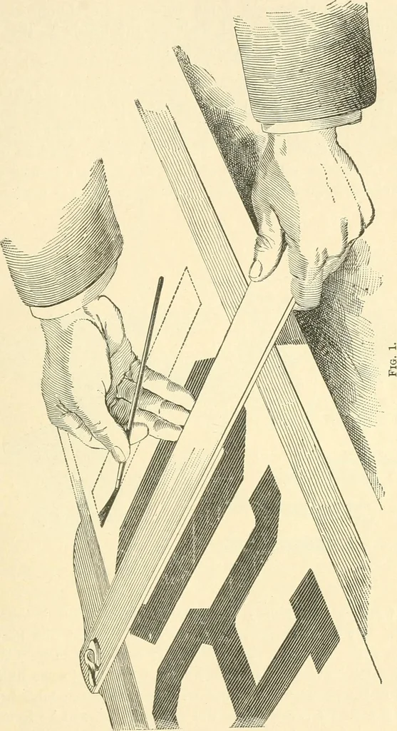 An illustration from A textbook on lettering and sign painting, 1902, leaf 94