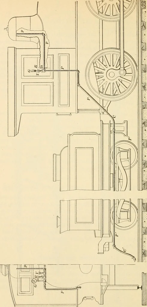 An illustration from A textbook on the locomotive and the air brake, 1901, leaf 119