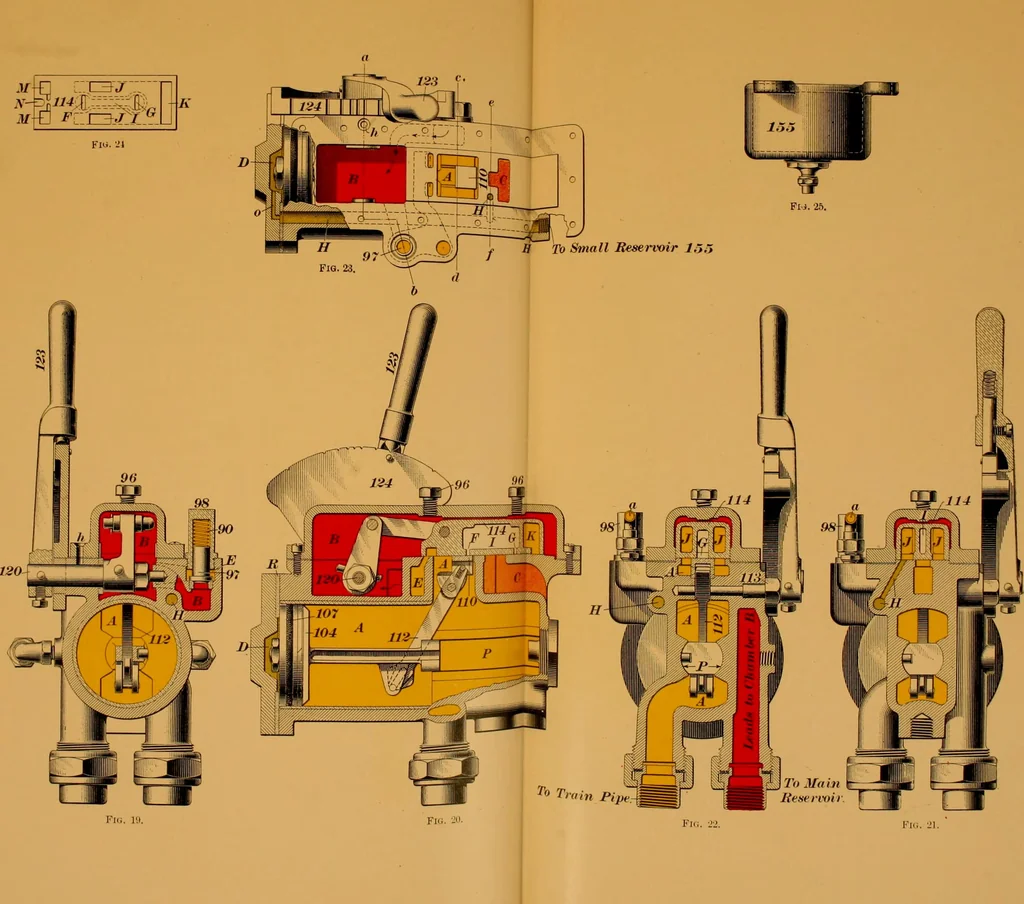 An illustration from A textbook on the locomotive and the air brake, 1901, leaf 276