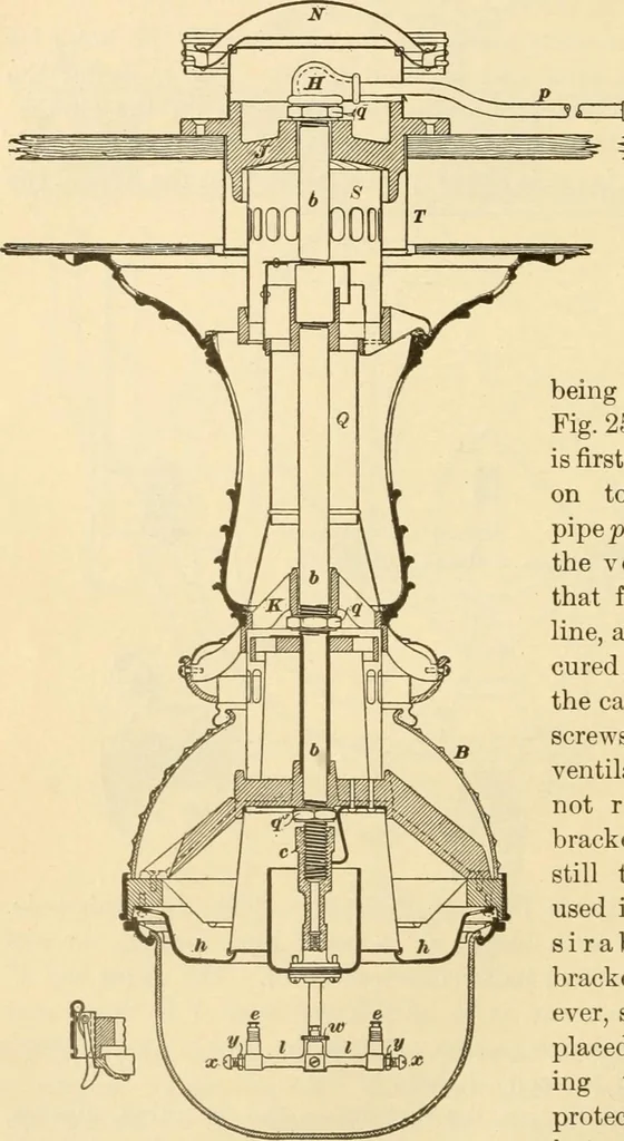 An illustration from A textbook on the locomotive and the air brake, 1901, leaf 45