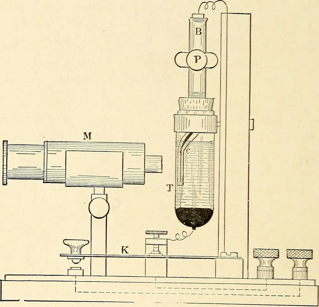 An illustration from Text-book on static electricity, 1904, leaf 117
