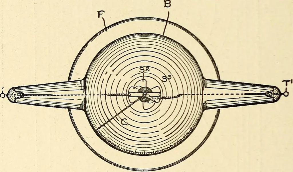 An illustration from Text-book on static electricity, 1904, leaf 123