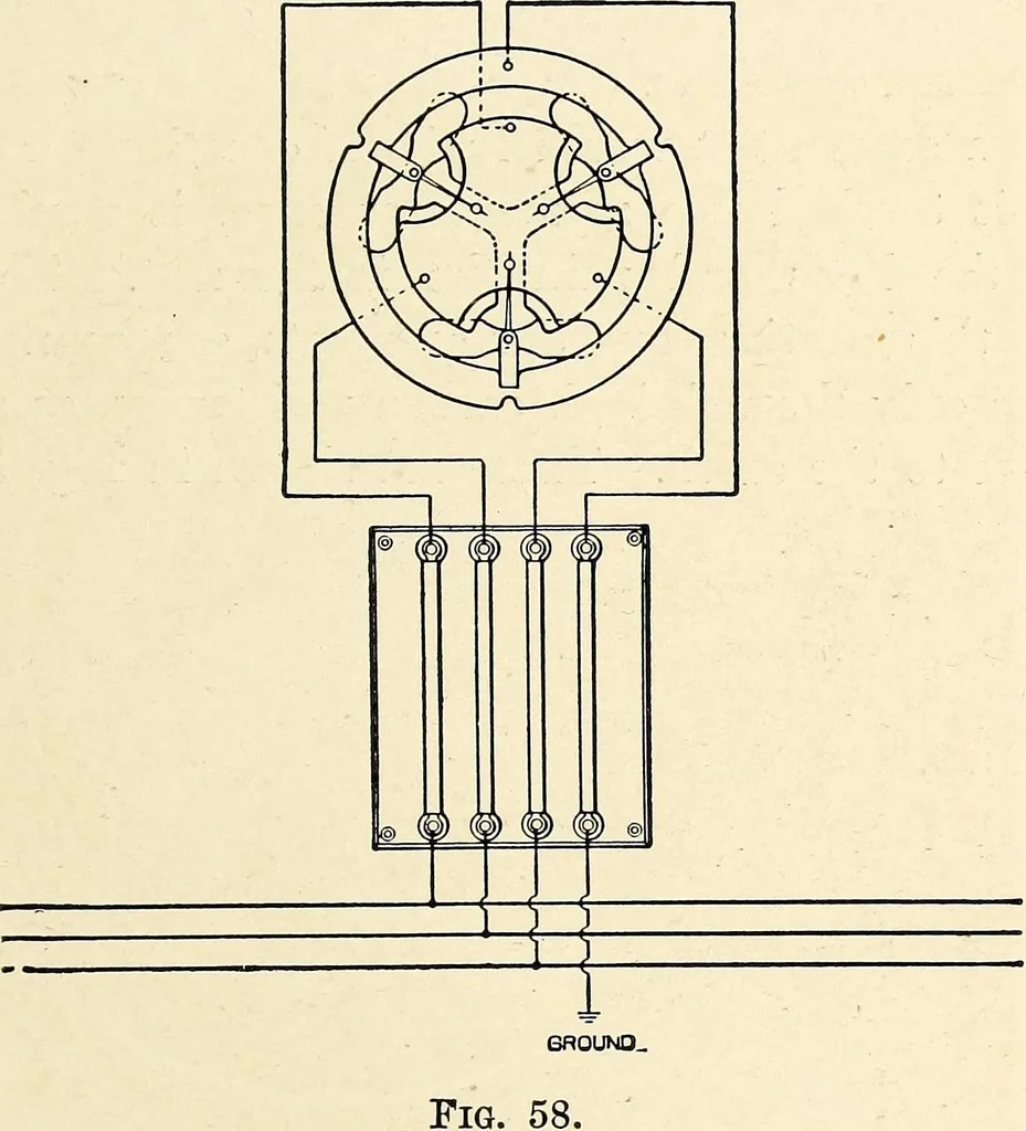 An illustration from Text-book on static electricity, 1904, leaf 126