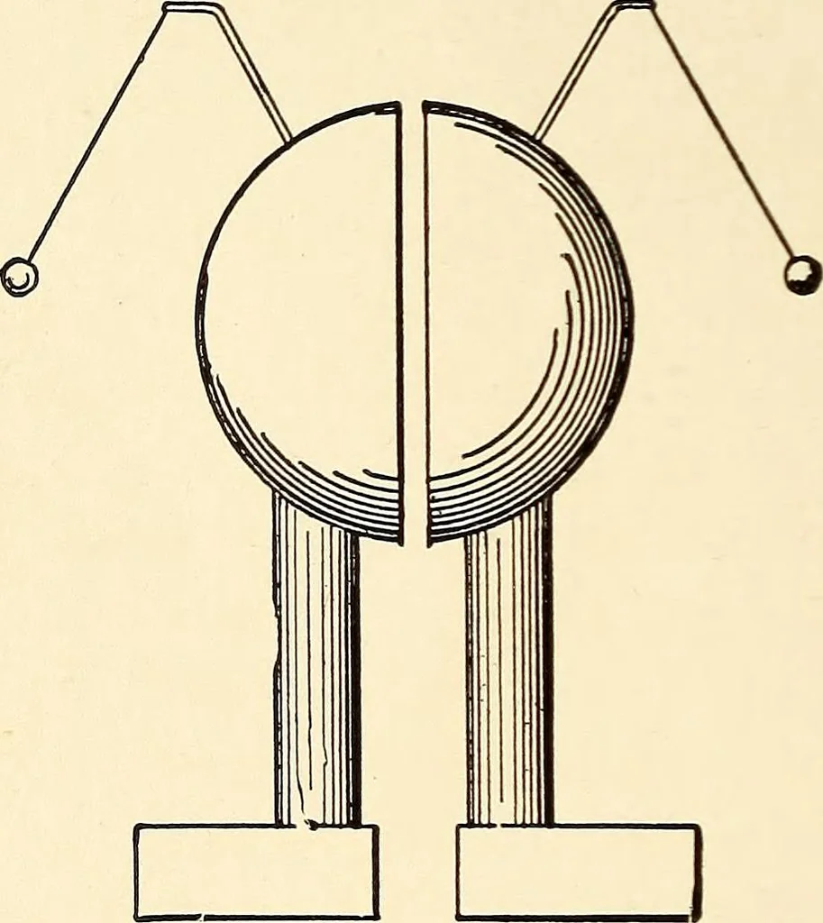 An illustration from Text-book on static electricity, 1904, leaf 23
