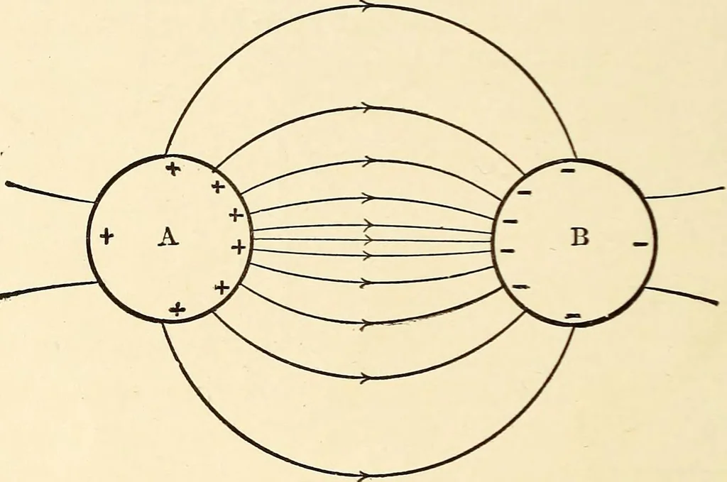 An illustration from Text-book on static electricity, 1904, leaf 37