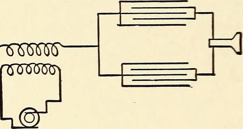 An illustration from Text-book on static electricity, 1904, leaf 93