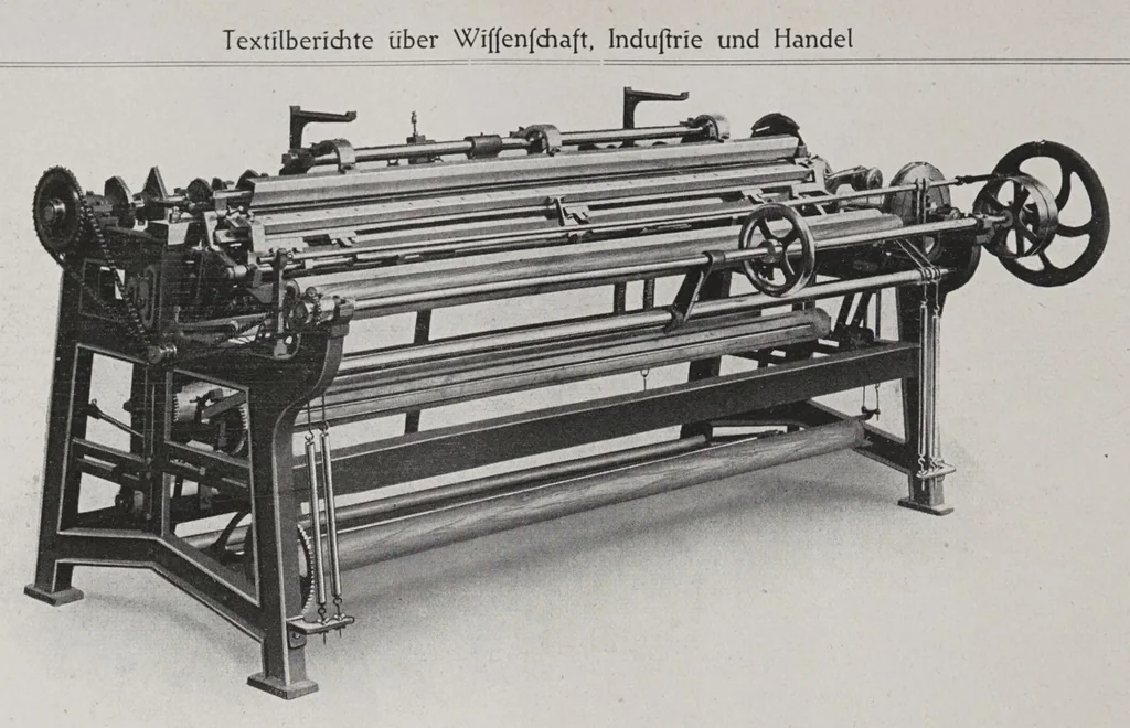 An illustration from Textilberichte über Wissenschaft, Industrie und Handel, 1920, leaf 78