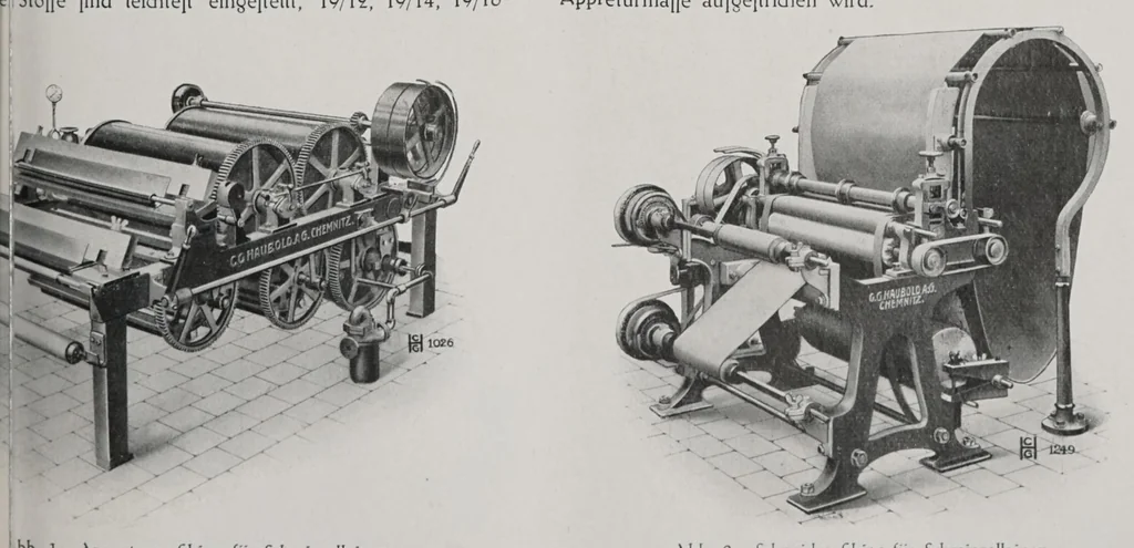 An illustration from Textilberichte über Wissenschaft, Industrie und Handel, 1920, leaf 255