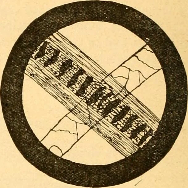 An illustration from Textile calculations: being a guide to calculations relating to the construction of all kinds of yarns and fabrics, 1896, leaf 107