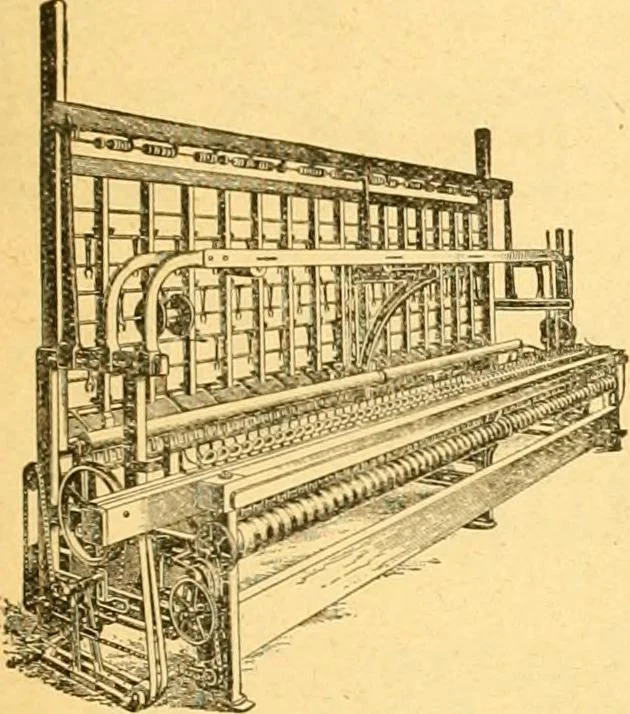 An illustration from Textile calculations: being a guide to calculations relating to the construction of all kinds of yarns and fabrics, 1896, leaf 162