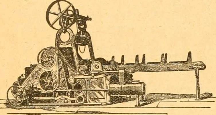 An illustration from Textile calculations: being a guide to calculations relating to the construction of all kinds of yarns and fabrics, 1896, leaf 165