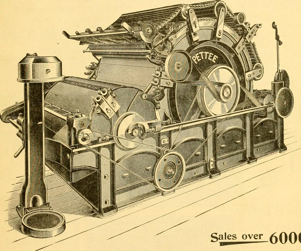 An illustration from Textile calculations: being a guide to calculations relating to the construction of all kinds of yarns and fabrics, 1896, leaf 188