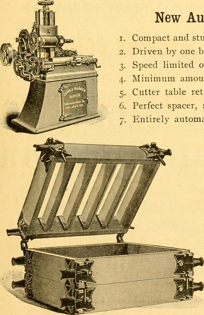 An illustration from Textile calculations: being a guide to calculations relating to the construction of all kinds of yarns and fabrics, 1896, leaf 8
