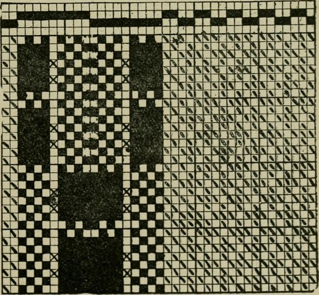 An illustration from Textile design and colour; elementary weaves and figured fabrics, 1921, leaf 100