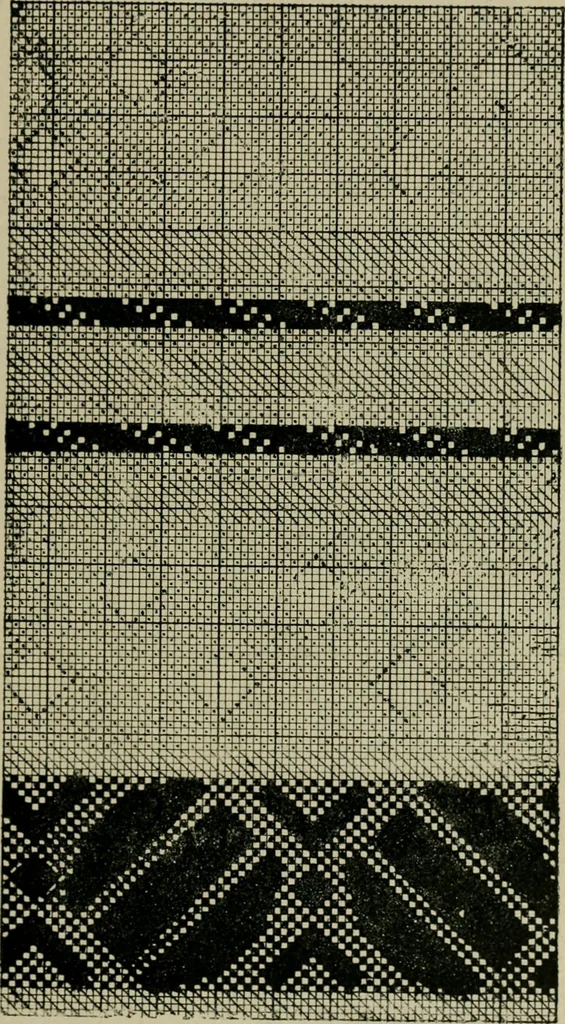 An illustration from Textile design and colour; elementary weaves and figured fabrics, 1921, leaf 128