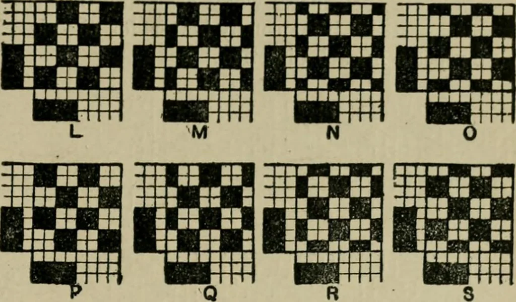 An illustration from Textile design and colour; elementary weaves and figured fabrics, 1921, leaf 168