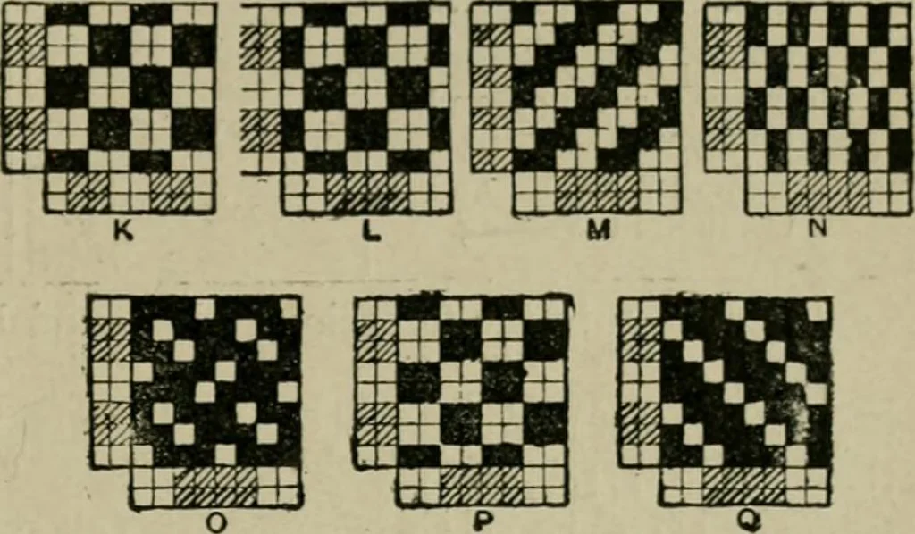 An illustration from Textile design and colour; elementary weaves and figured fabrics, 1921, leaf 170