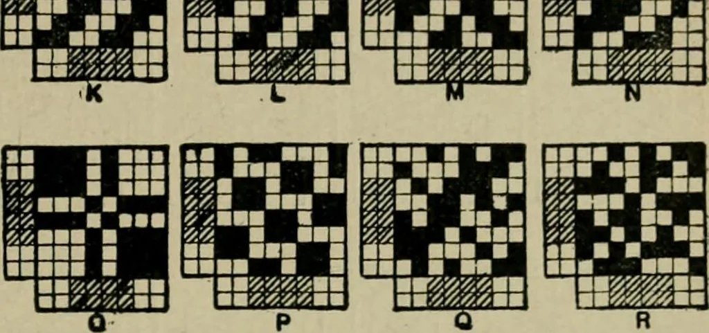 An illustration from Textile design and colour; elementary weaves and figured fabrics, 1921, leaf 172