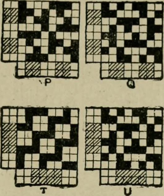 An illustration from Textile design and colour; elementary weaves and figured fabrics, 1921, leaf 174