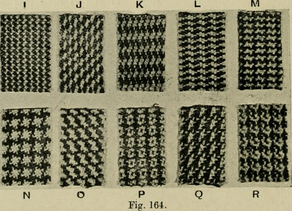 An illustration from Textile design and colour; elementary weaves and figured fabrics, 1921, leaf 175