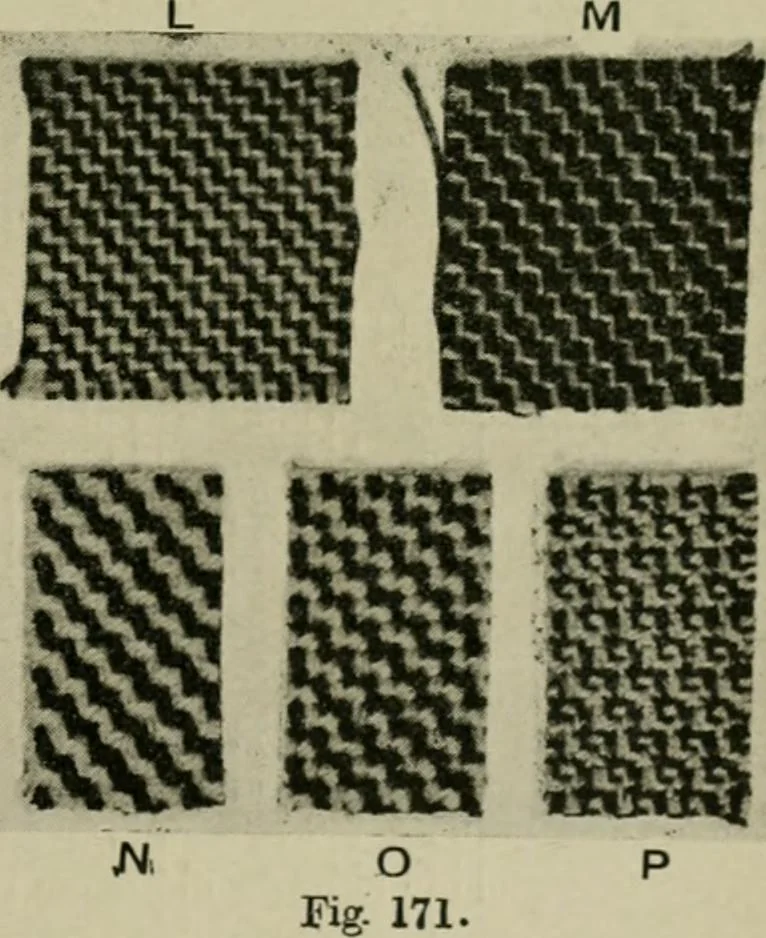 An illustration from Textile design and colour; elementary weaves and figured fabrics, 1921, leaf 178