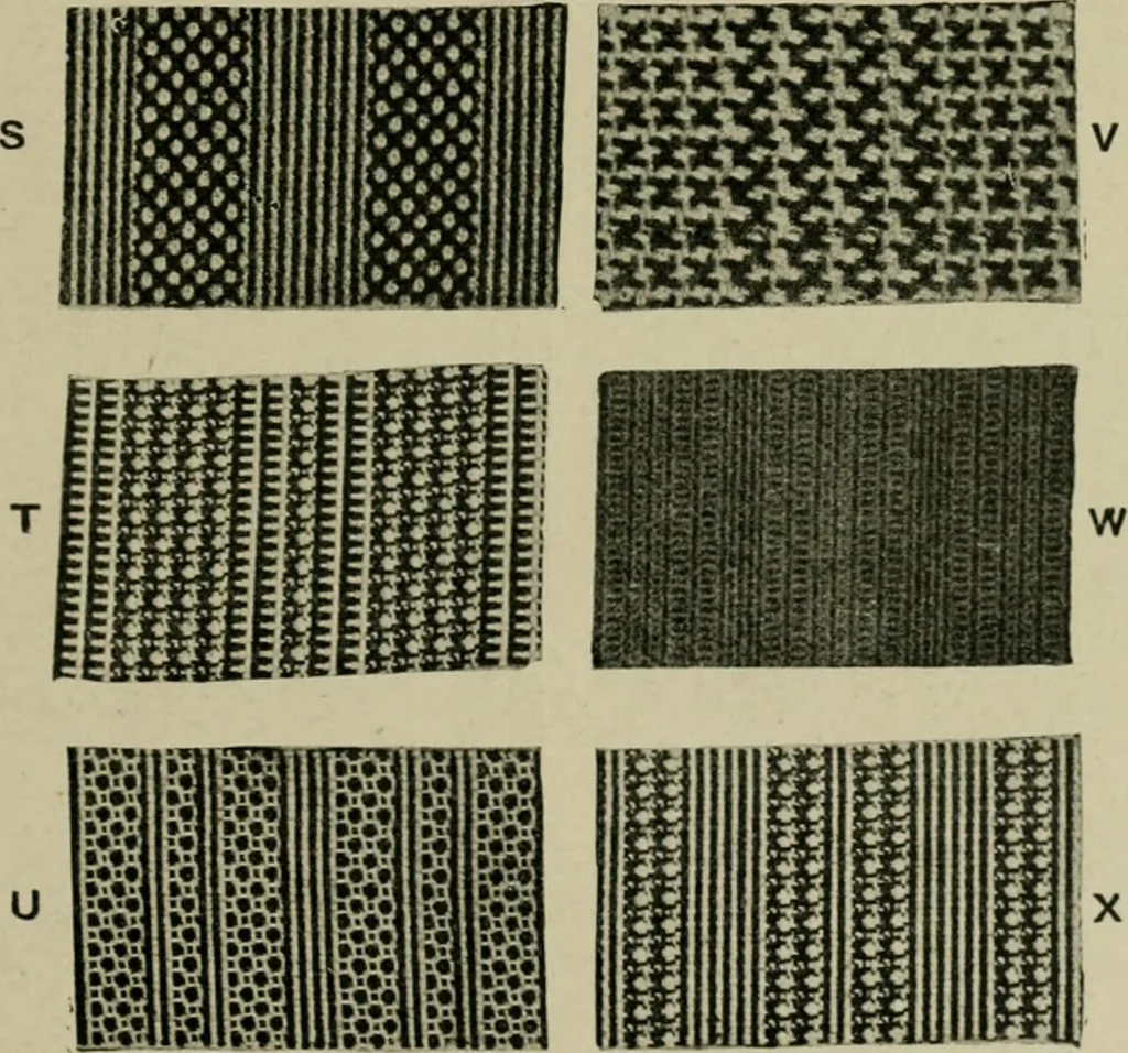 An illustration from Textile design and colour; elementary weaves and figured fabrics, 1921, leaf 190