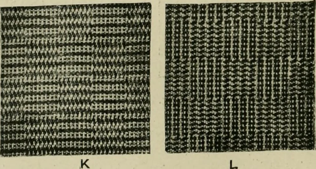 An illustration from Textile design and colour; elementary weaves and figured fabrics, 1921, leaf 193