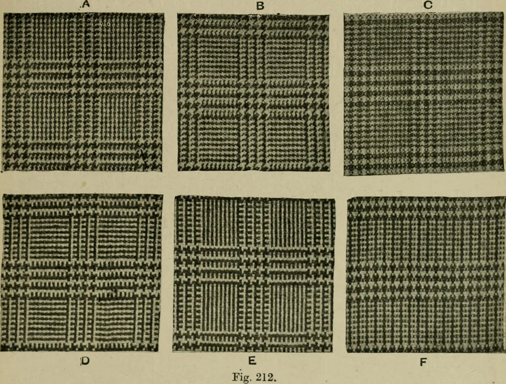 An illustration from Textile design and colour; elementary weaves and figured fabrics, 1921, leaf 196