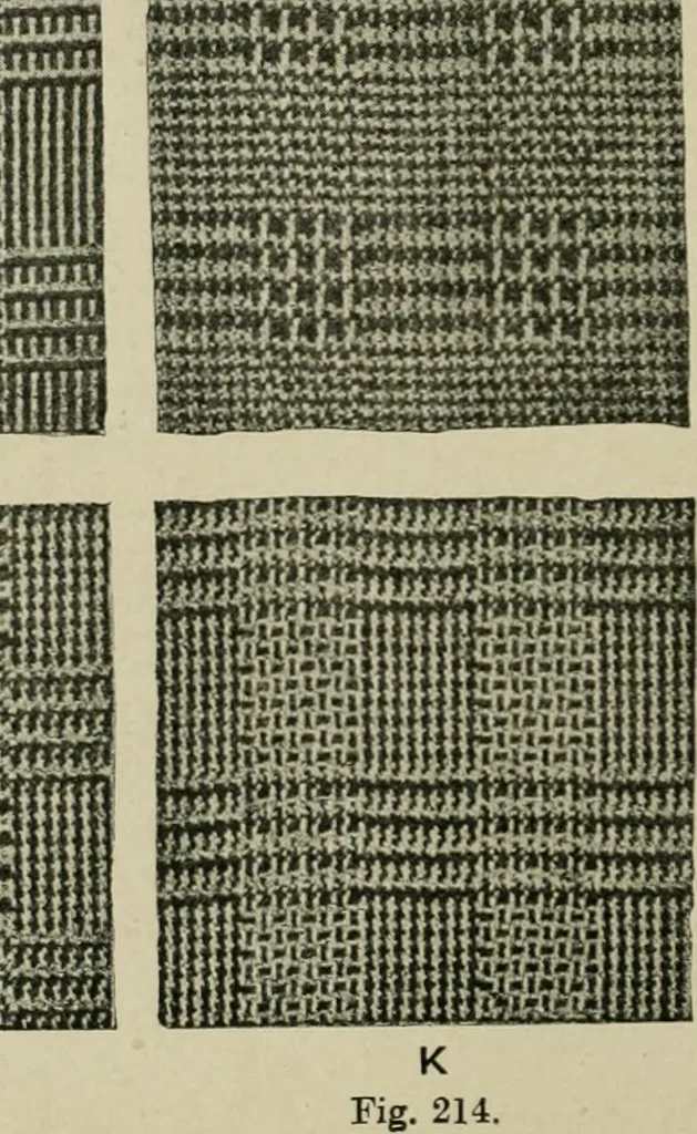 An illustration from Textile design and colour; elementary weaves and figured fabrics, 1921, leaf 197