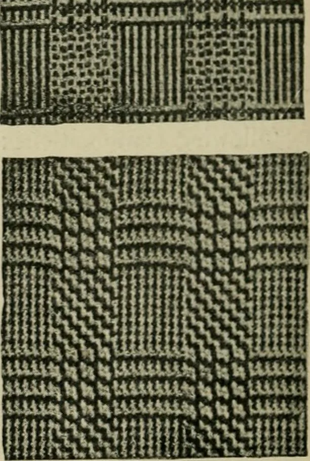 An illustration from Textile design and colour; elementary weaves and figured fabrics, 1921, leaf 197