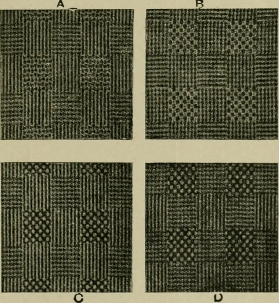 An illustration from Textile design and colour; elementary weaves and figured fabrics, 1921, leaf 200