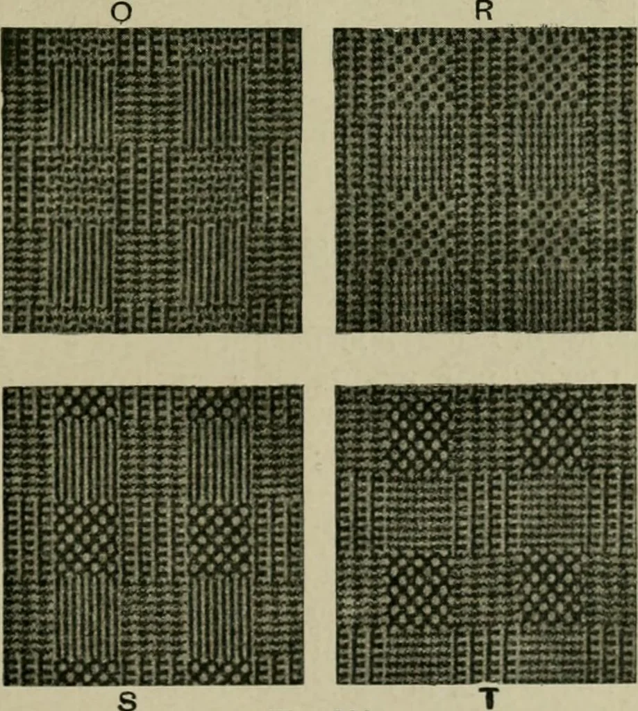 An illustration from Textile design and colour; elementary weaves and figured fabrics, 1921, leaf 202