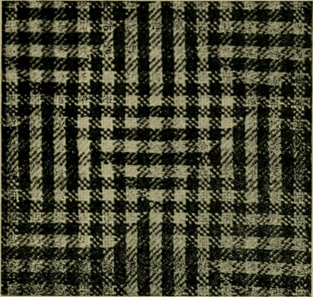 An illustration from Textile design and colour; elementary weaves and figured fabrics, 1921, leaf 208