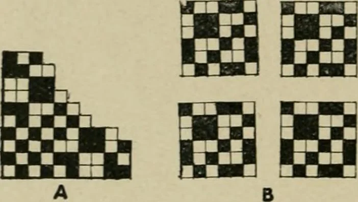 An illustration from Textile design and colour; elementary weaves and figured fabrics, 1921, leaf 23