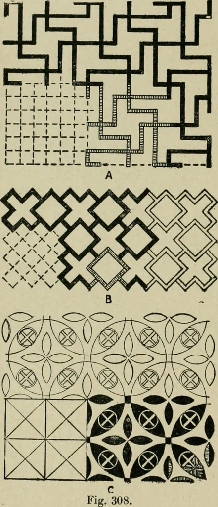An illustration from Textile design and colour; elementary weaves and figured fabrics, 1921, leaf 287