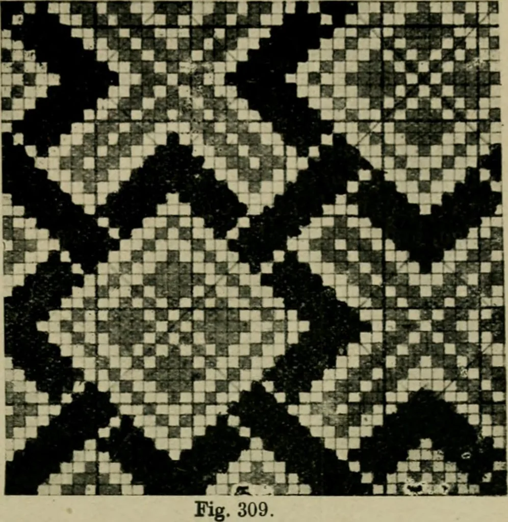 An illustration from Textile design and colour; elementary weaves and figured fabrics, 1921, leaf 288