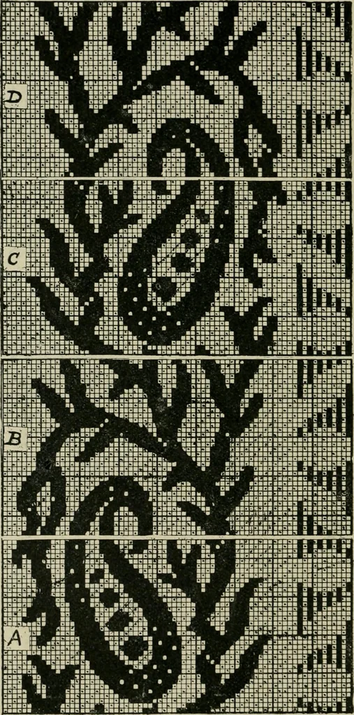 An illustration from Textile design and colour; elementary weaves and figured fabrics, 1921, leaf 319
