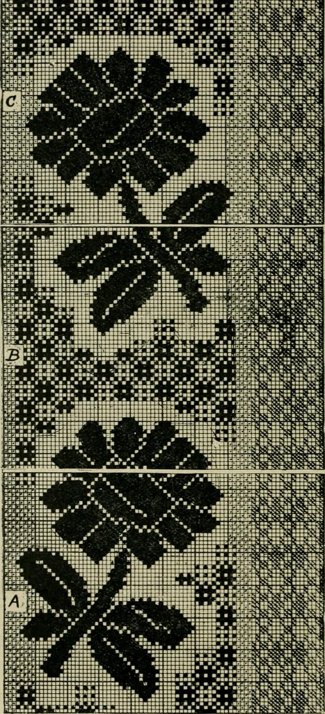 An illustration from Textile design and colour; elementary weaves and figured fabrics, 1921, leaf 321