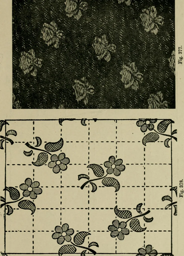 An illustration from Textile design and colour; elementary weaves and figured fabrics, 1921, leaf 340