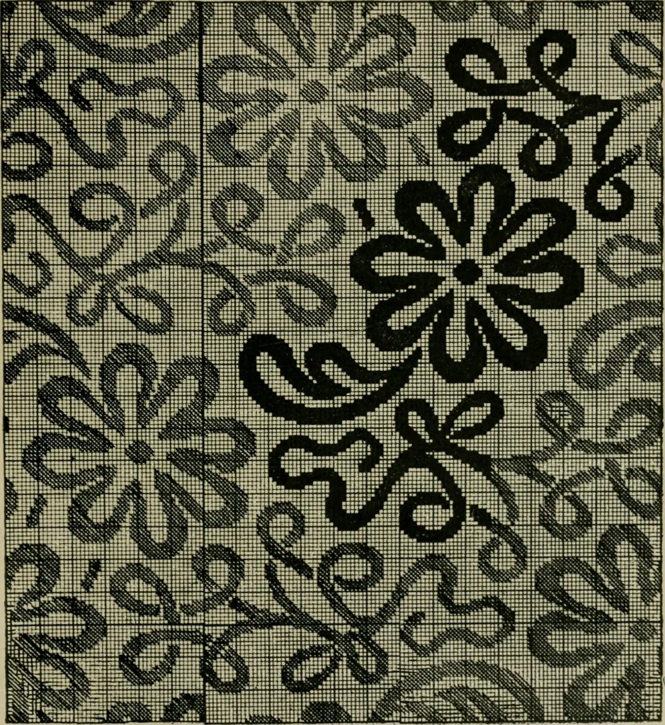 An illustration from Textile design and colour; elementary weaves and figured fabrics, 1921, leaf 352
