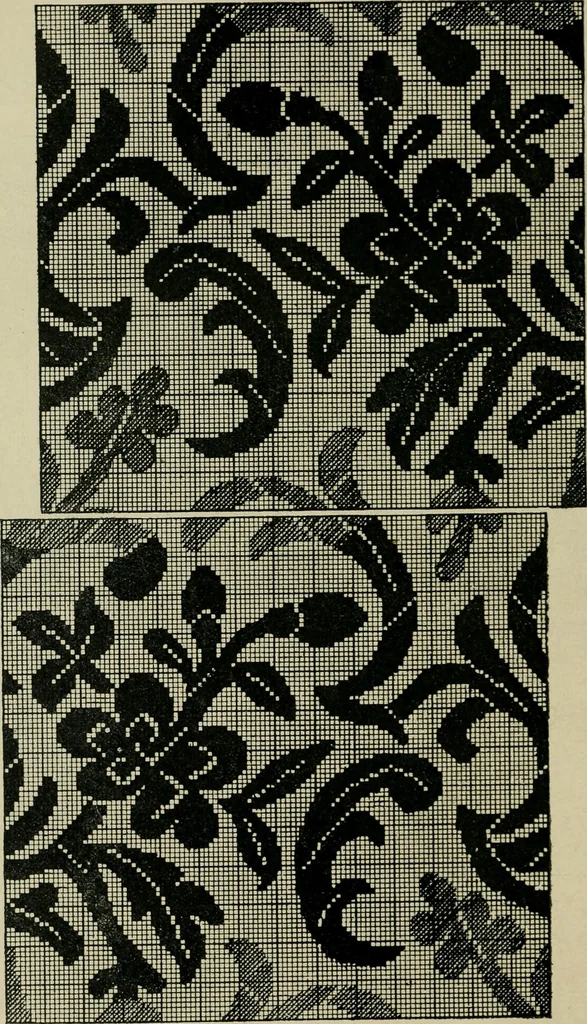 An illustration from Textile design and colour; elementary weaves and figured fabrics, 1921, leaf 353