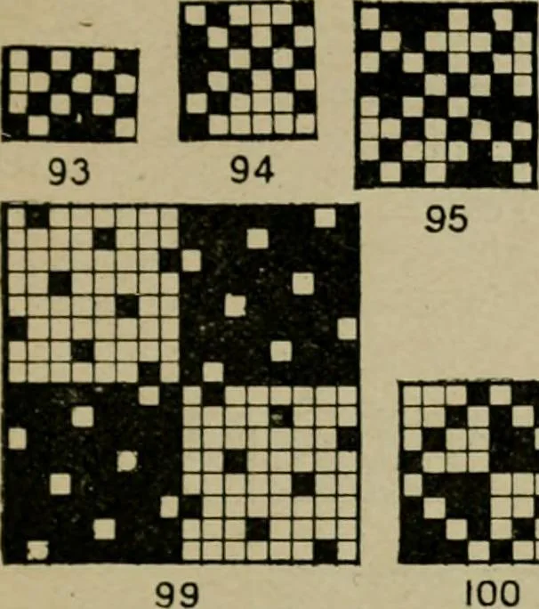 An illustration from Textile design and colour; elementary weaves and figured fabrics, 1921, leaf 392